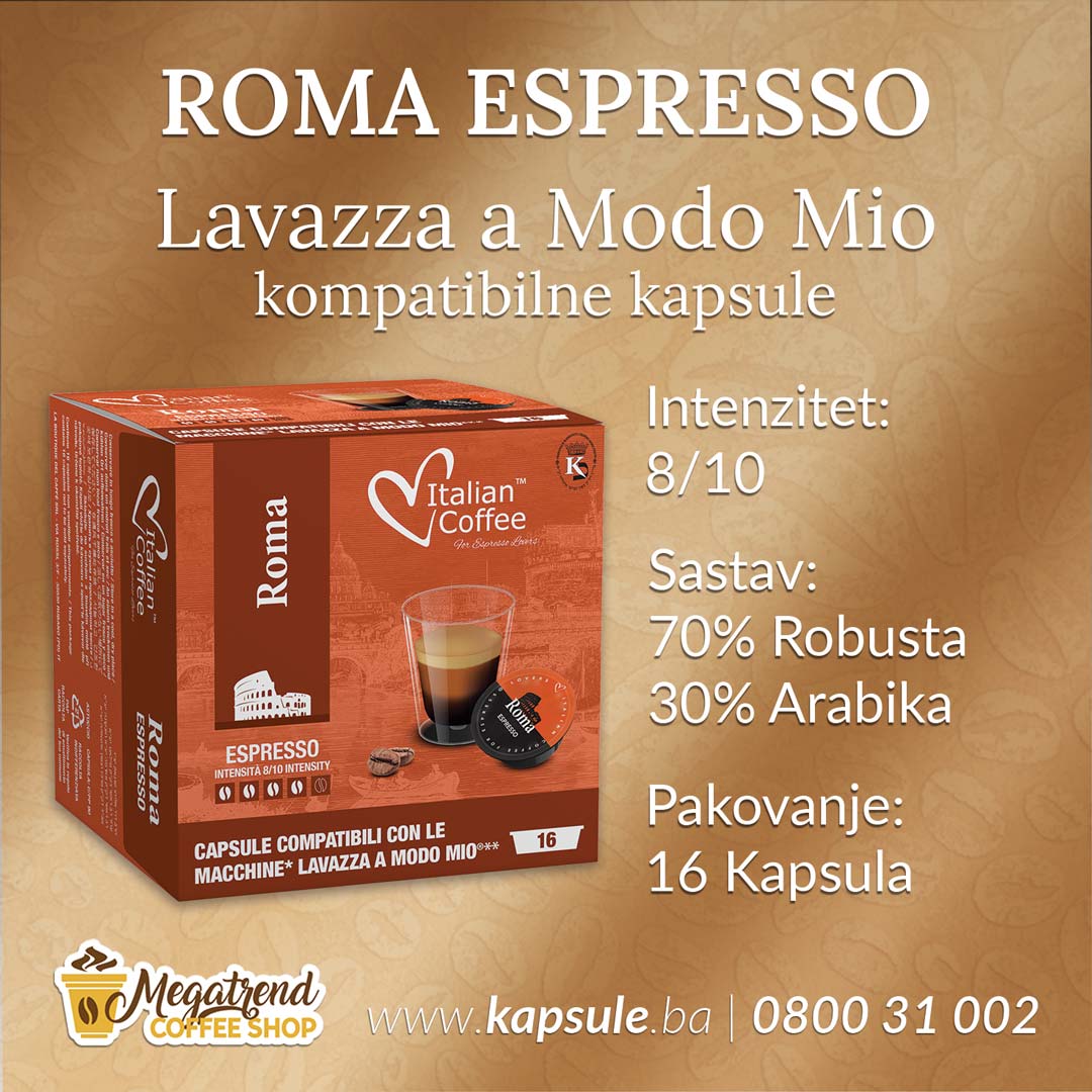 Lavazza A Modo Mio Kapsule Roma Megatrend Coffee Shop